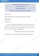 Đề kiểm tra 15 phút Văn 8 - Đề số 8